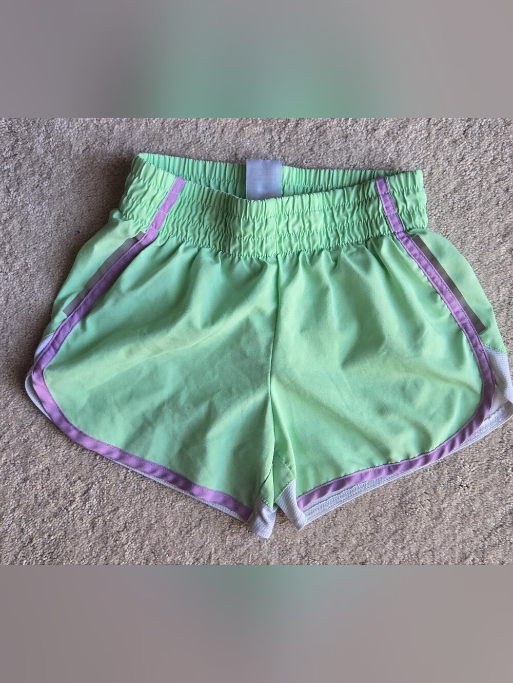 Athletic Works Mint Green Shorts with Lavender Trim